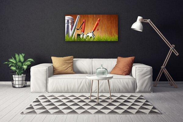 Obraz Canvas Tráva náradie umenie 100x50 cm