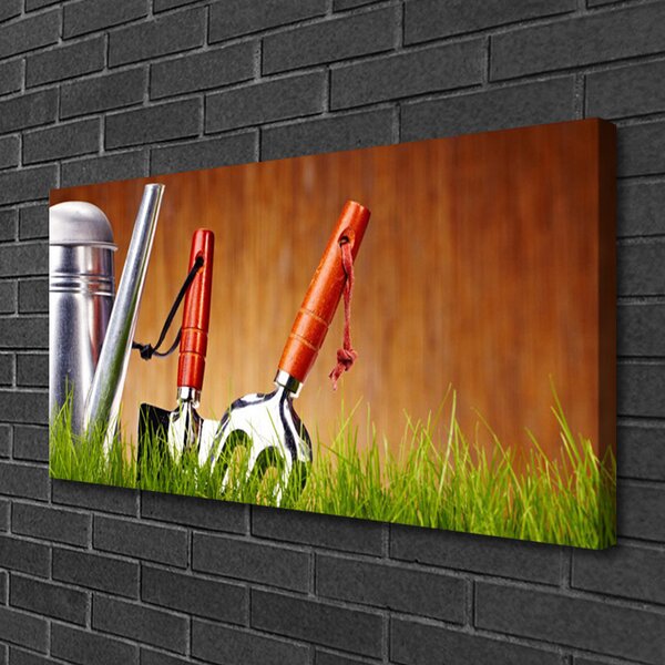 Obraz Canvas Tráva náradie umenie 100x50 cm