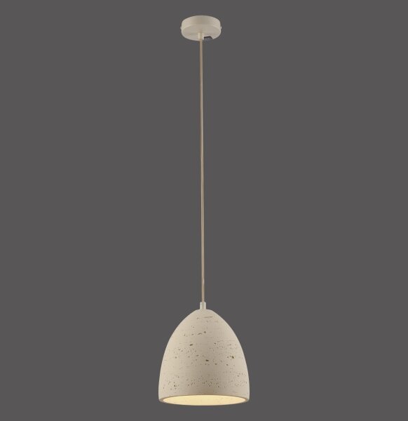 Schöner Wohnen 12540-42 - Závesný luster na lanku TRAVENTA 1xE27/40W/230V pr. 21 cm betón