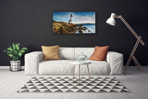 Obraz Canvas Maják krajina 100x50 cm