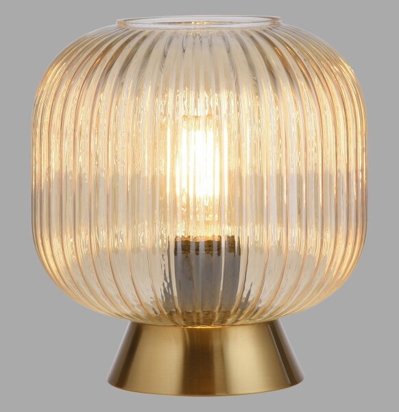 Schöner Wohnen 13573-27 - Stolná lampa NAMI 1xE27/25W/230V zlatá/béžová