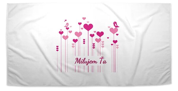 Sablio Uterák Milujem ťa - 30x50 cm