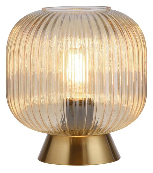 Schöner Wohnen 13573-27 - Stolná lampa NAMI 1xE27/25W/230V zlatá/béžová