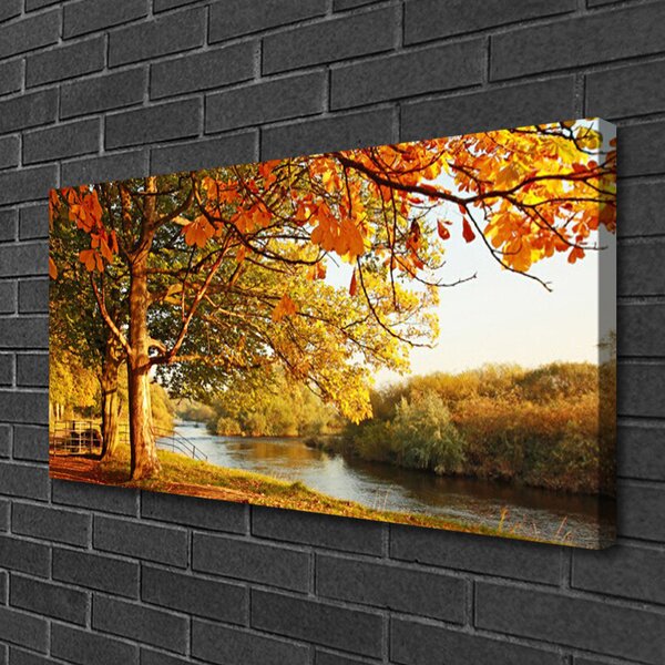 Obraz Canvas Strom jazero príroda 100x50 cm