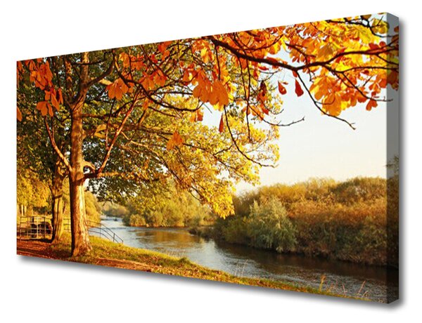 Obraz Canvas Strom jazero príroda 100x50 cm