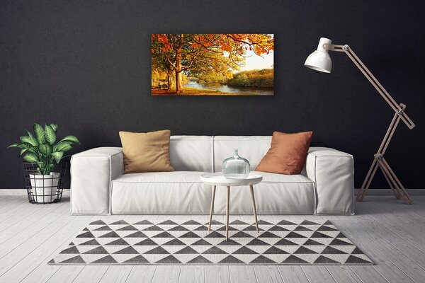 Obraz Canvas Strom jazero príroda 100x50 cm