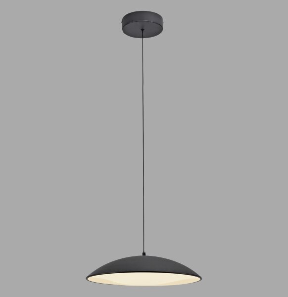 Schöner Wohnen 14606-18-LED stmievateľný závesný luster na lanku LENTE LED/17W/230V pr. 40 cm čierna