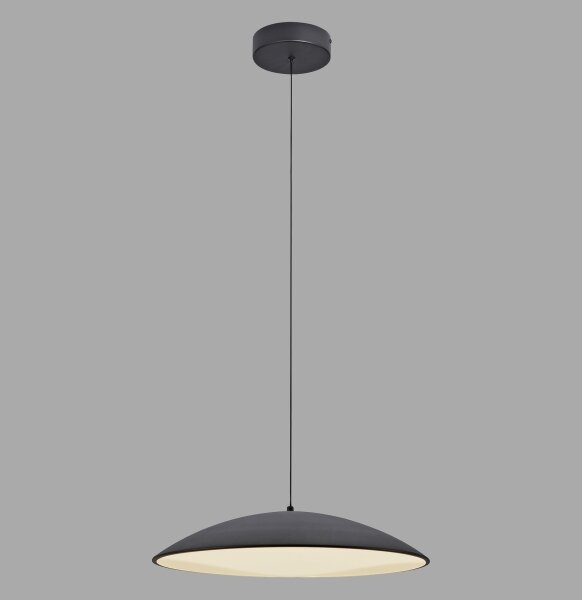 Schöner Wohnen 14607-18-LED stmievateľný luster na lanku LENTE LED/23W/230V priemer 50 cm čierna