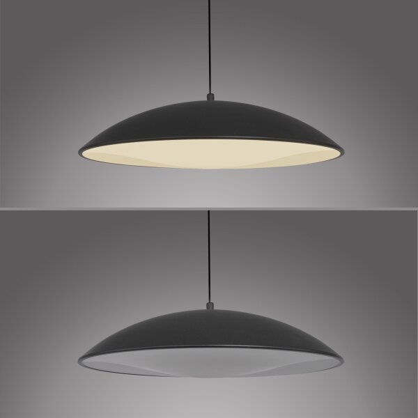 Schöner Wohnen 14606-18-LED stmievateľný závesný luster na lanku LENTE LED/17W/230V pr. 40 cm čierna
