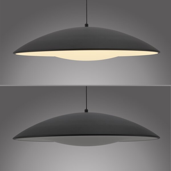 Schöner Wohnen 14607-18-LED stmievateľný luster na lanku LENTE LED/23W/230V priemer 50 cm čierna