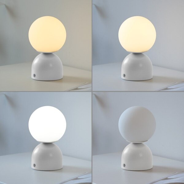 Schöner Wohnen 19218-16 - LED stmievateľná stolná lampa RUDI LED/1,2W/5V biela