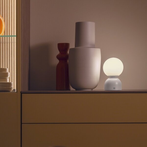Schöner Wohnen 19218-39 - LED stmievateľná stolná lampa RUDI LED/1,2W/5V šedá