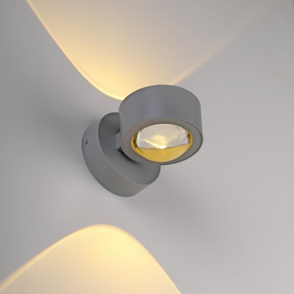 Schöner Wohnen 19331-21 - LED nástenné svietidlo CHIA 2xLED/2W/230V antracitové
