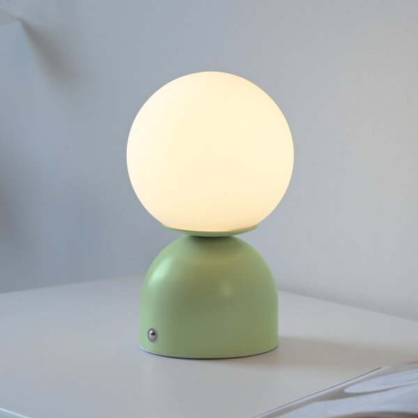 Schöner Wohnen 19218-43 - LED stmievateľná stolná lampa RUDI LED/1,2W/5V zelená