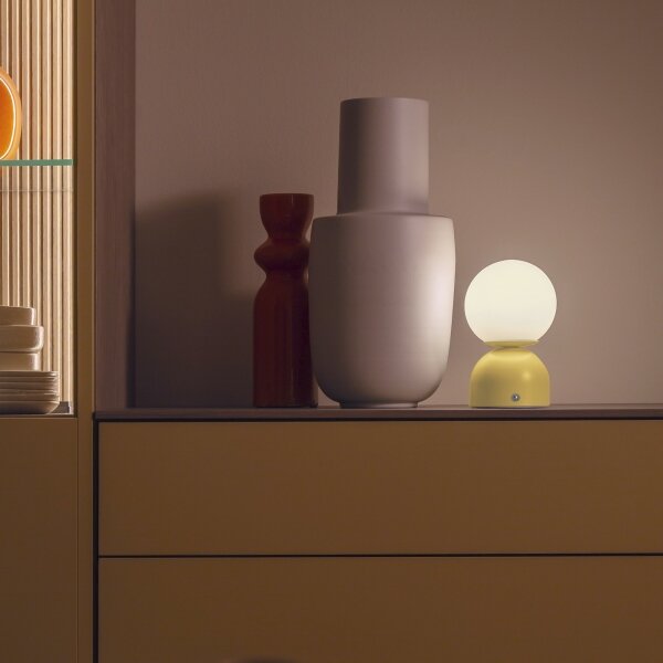 Schöner Wohnen 19218-81 - LED stmievateľná stolná lampa RUDI LED/1,2W/5V žltá