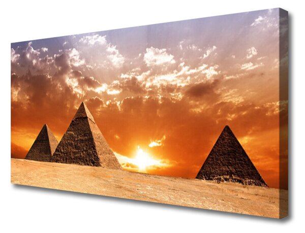 Obraz Canvas Pyramídy architektúra 100x50 cm