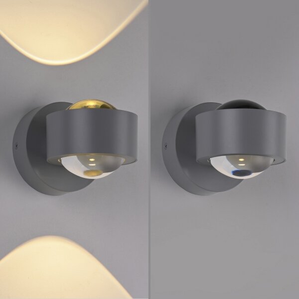 Schöner Wohnen 19331-21 - LED nástenné svietidlo CHIA 2xLED/2W/230V antracitové