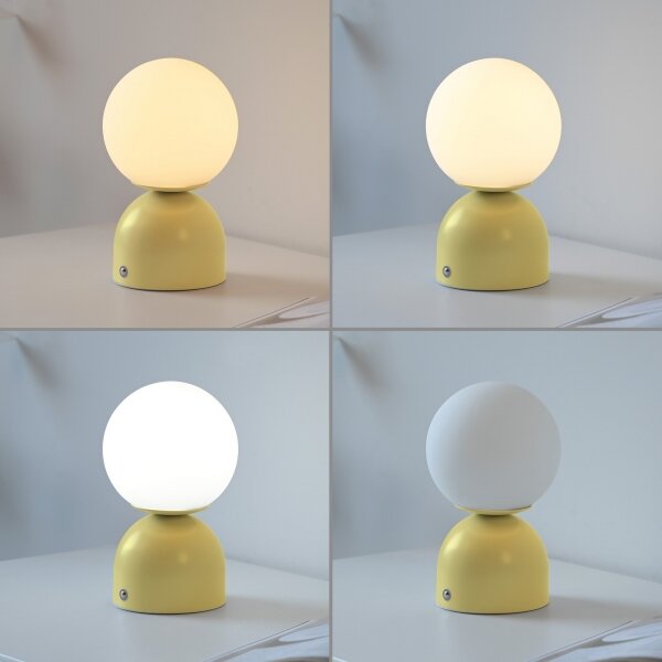 Schöner Wohnen 19218-81 - LED stmievateľná stolná lampa RUDI LED/1,2W/5V žltá