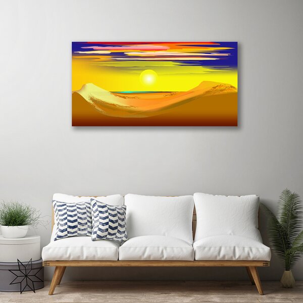 Obraz Canvas Púšť sĺnk umenie 100x50 cm