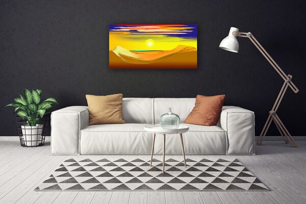 Obraz Canvas Púšť sĺnk umenie 100x50 cm