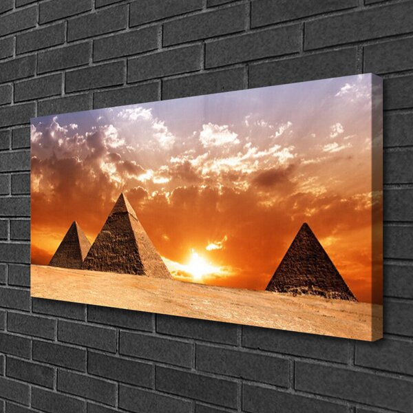 Obraz Canvas Pyramídy architektúra 100x50 cm