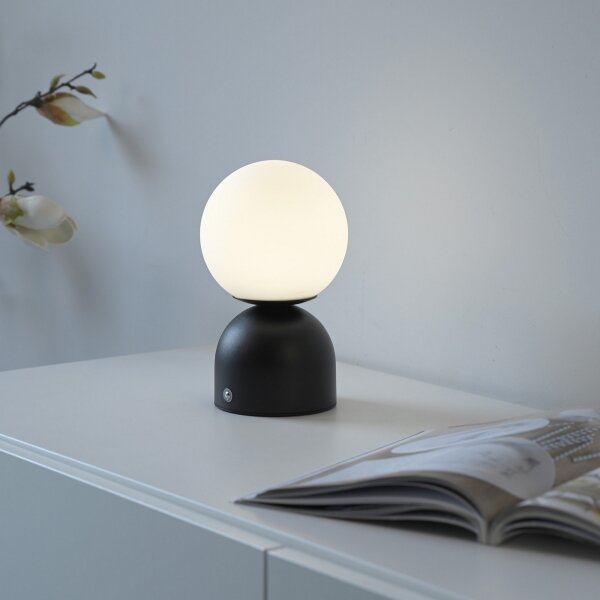 Schöner Wohnen 19218-18 - LED stmievateľná stolná lampa RUDI LED/1,2W/5V čierna