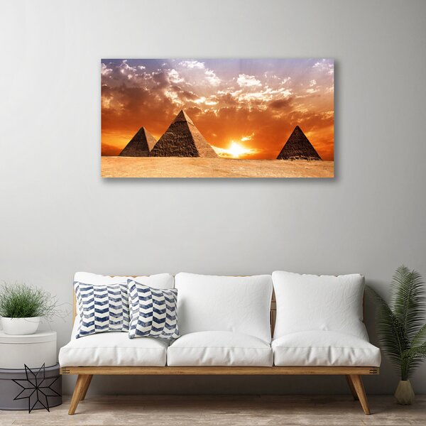 Obraz Canvas Pyramídy architektúra 100x50 cm