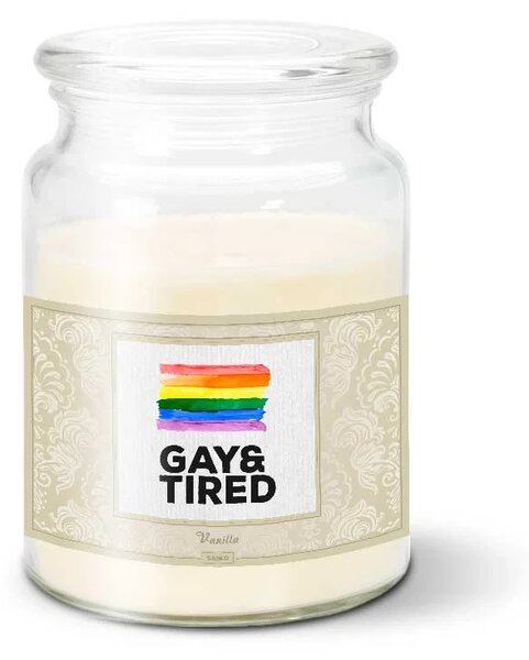 Sablio Sviečka GAY & TIRED - 500 g