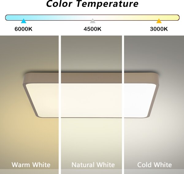 Brilagi - LED stropné svietidlo POOL LED/48W/230V 3000/4000/6000K 50x50 cm béžová