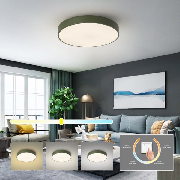 Brilagi - LED stropné svietidlo POOL LED/60W/230V 3000/4000/6000K 50 cm zelené