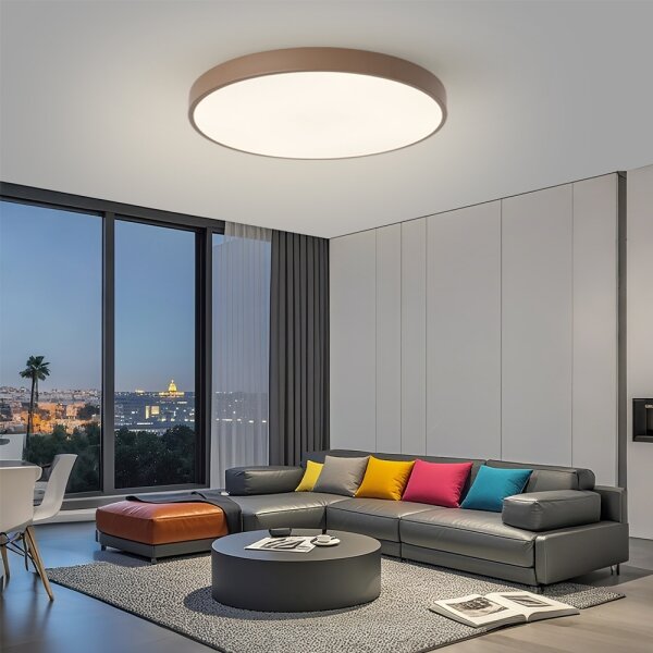 Brilagi - LED stropné svietidlo POOL LED/100W/230V 3000/4000/6000K 80 cm hnedé