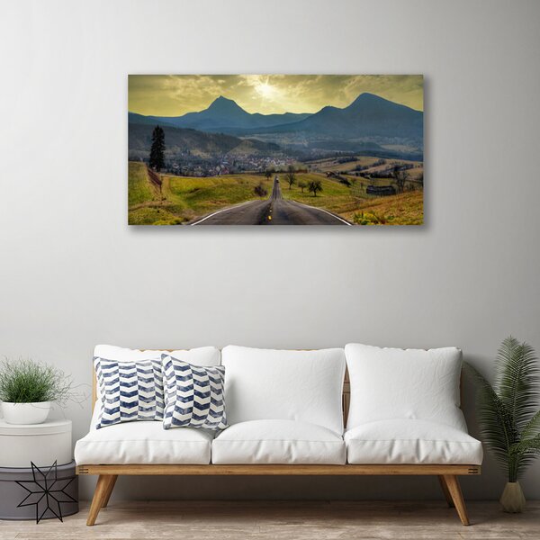 Obraz Canvas Cesta hora krajina 100x50 cm
