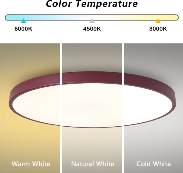 Brilagi - LED Stropné svietidlo POOL LED/100W/230V 3000/4000/6000K 80 cm bordové