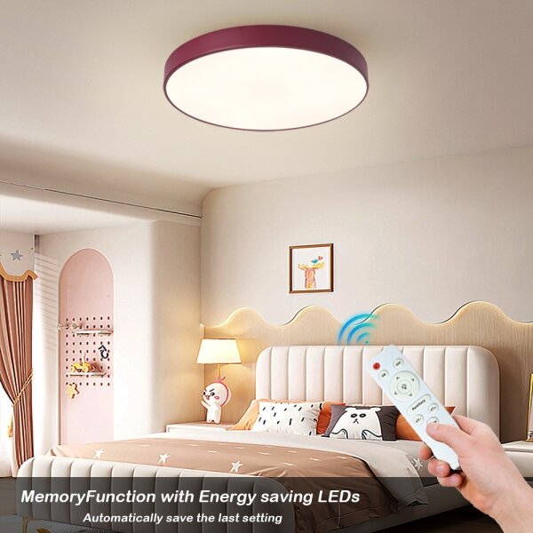 Brilagi-LED stmievateľné stropné svietidlo POOL LED/60W/230V 3000-6000K 50 cm burgundská+DO