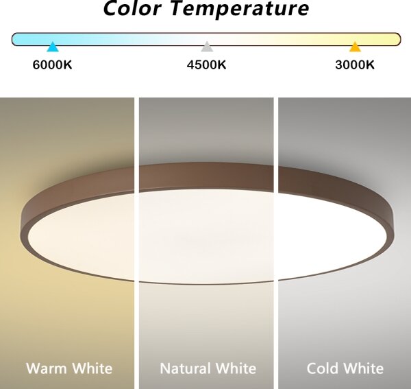 Brilagi - LED stropné svietidlo POOL LED/100W/230V 3000/4000/6000K 80 cm hnedé