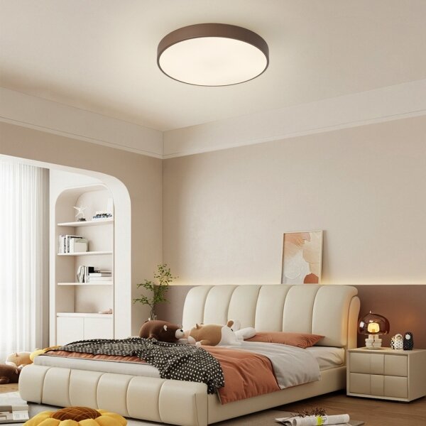 Brilagi - LED stmievateľné stropné svietidlo POOL LED/48W/230V 3000-6000K 40 cm hnedá s diaľkovým ovládaním