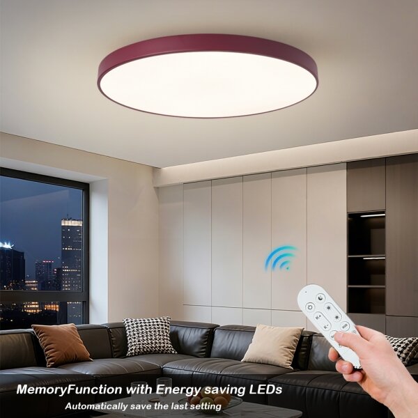 Brilagi-LED Stmievateľné svietidlo POOL SMART LED/128W/230V 100 cm Wi-Fi Tuya+diaľkové ovládanie bordová