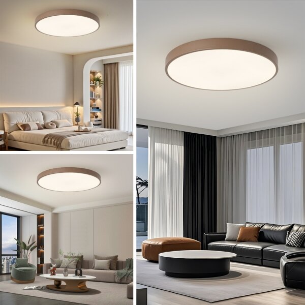Brilagi - LED stropné svietidlo POOL LED/100W/230V 3000/4000/6000K 80 cm hnedé