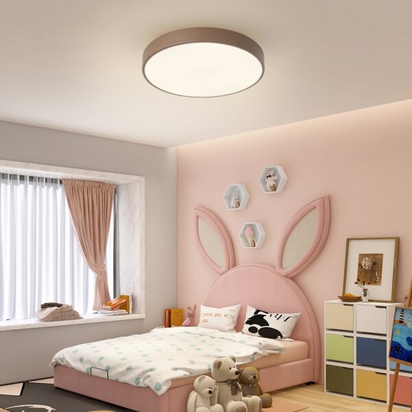 Brilagi - LED stmievateľné stropné svietidlo POOL LED/60W/230V 3000-6000K 50 cm hnedé + diaľkové ovládanie