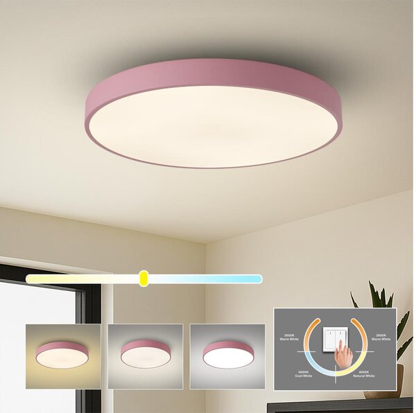 Brilagi - LED stropné svietidlo POOL LED/60W/230V 3000/4000/6000K 60 cm ružová