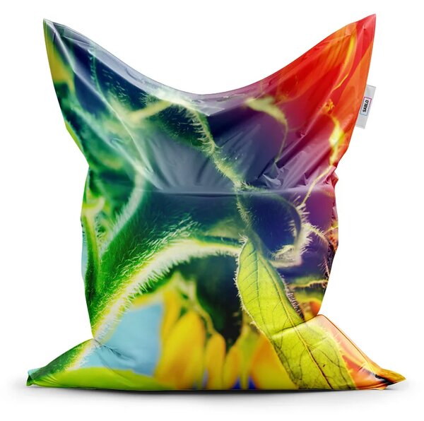 Sablio Sedací vak Dúhový kvet - 150x100 cm