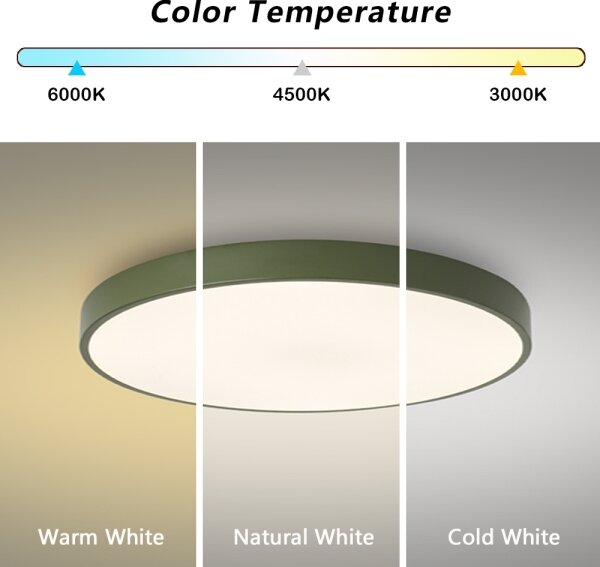 Brilagi - LED stropné svietidlo POOL LED/60W/230V 3000/4000/6000K 60 cm zelené