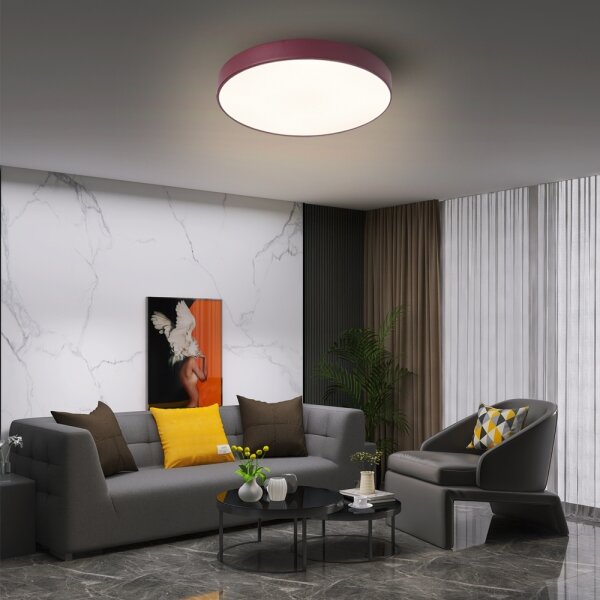 Brilagi - LED stropné svietidlo POOL LED/36W/230V 3000/4000/6000K 30 cm bordová