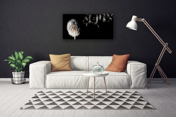 Obraz Canvas Púpava kvet kvapky 100x50 cm