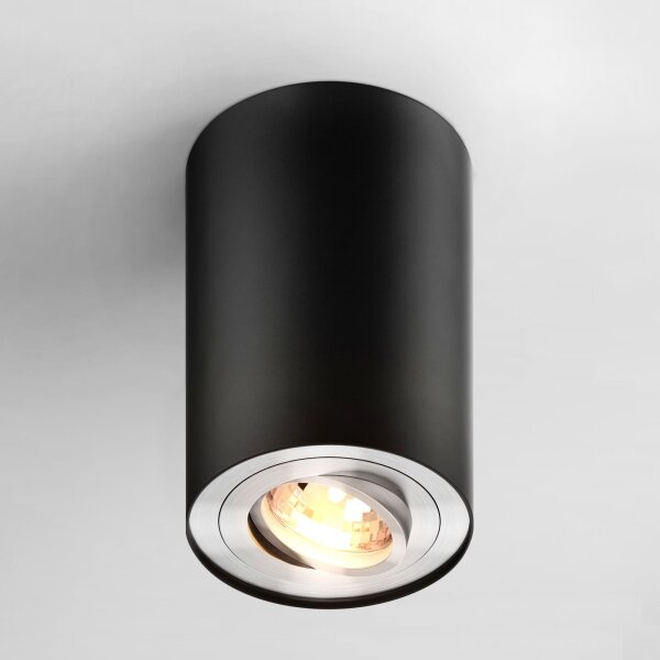 Zuma Line 89201-N - LED RGBW stmievateľné bodové svietidlo RONDOO 1xGU10/4,8W/230V čierne + diaľkové ovládanie