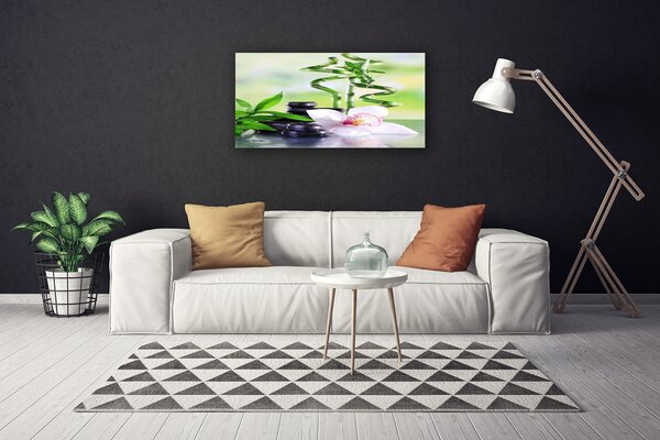 Obraz Canvas Orchidea bambus zen kúpele 100x50 cm