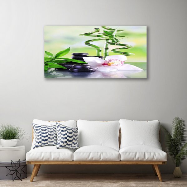 Obraz Canvas Orchidea bambus zen kúpele 100x50 cm