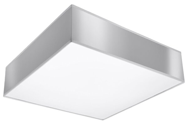 Stropné svietidlo Horus, 1x sivé plastové tienidlo, (biely plast), (35 cm)