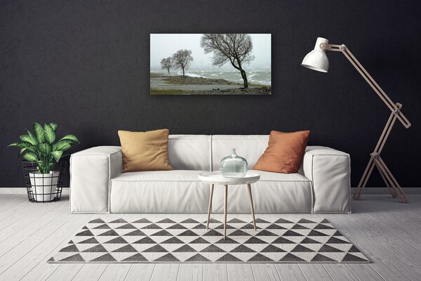 Obraz Canvas More búrka vlny 100x50 cm