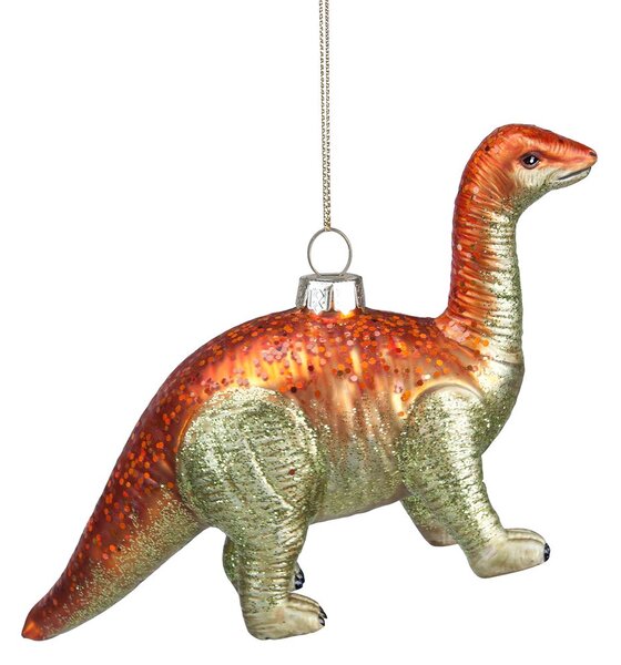HANG ON Ozdoba dinosaurus - zelená/oranžová